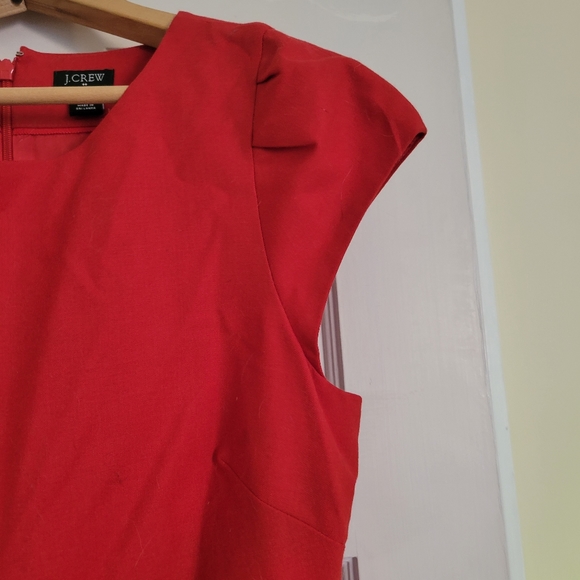 Red peplum j crew dress - Picture 4 of 4